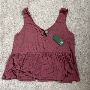 Peplum tank top